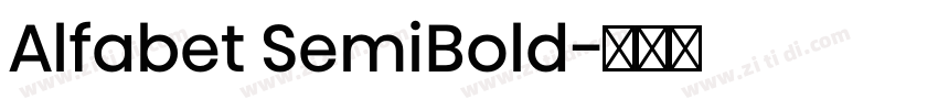 Alfabet SemiBold字体转换